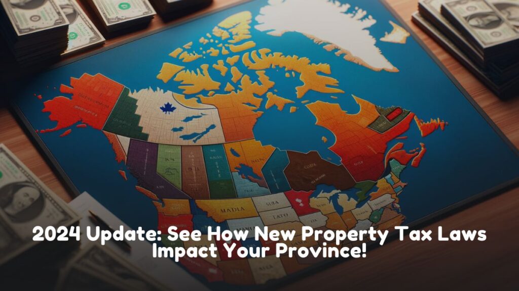 Map of Canada highlighting provinces affected by Canada Property Tax Changes, with color-coded regions showing varying degrees of impact, ideal for understanding the latest tax updates across Canadian provinces.