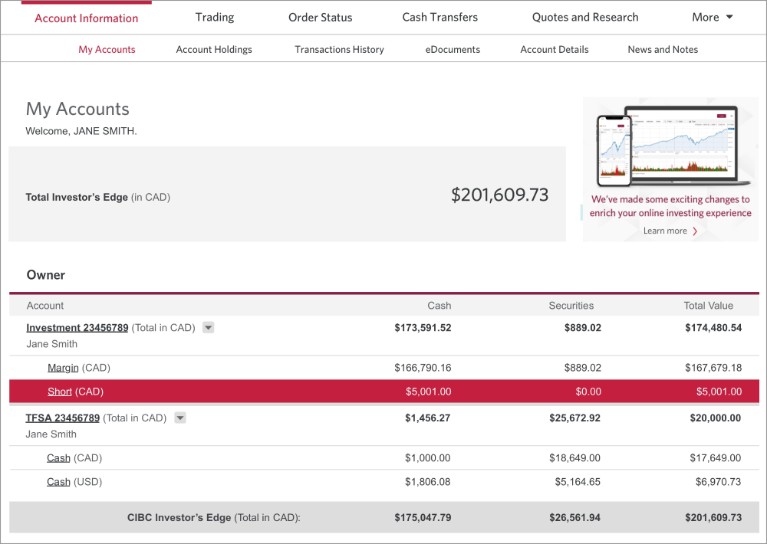 How to Short Sell a Stock with CIBC Investor’s Edge