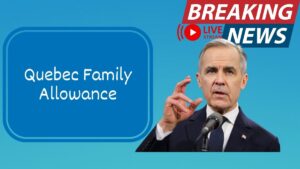 Quebec family allowance payment schedule showing $4,061 maximum benefits compared to discontinued Canada grocery rebate