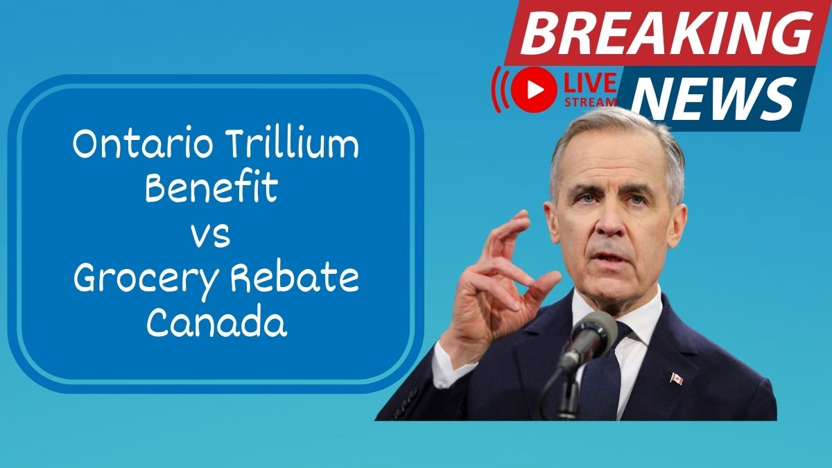 Ontario Trillium Benefit 2025 payment schedule showing real money vs fake grocery rebate scam warnings